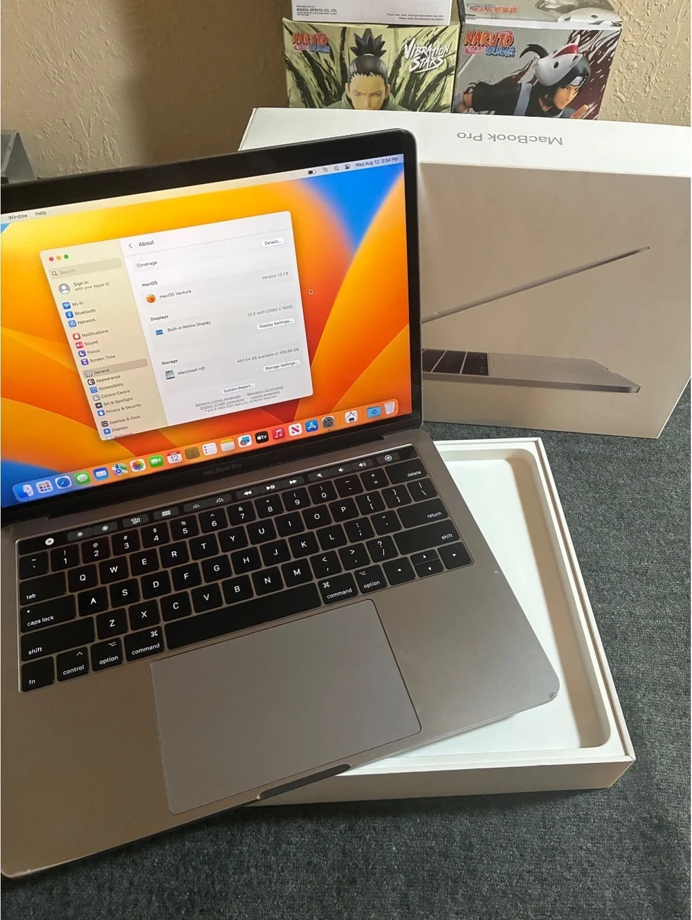 Apple MacBook Pro13 Space Gray Laptop, Ram 16gb, 512gb ssd, MacOS 2022, with box